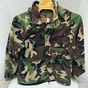 Vintage Cabela's Goretex Whitetail Fleece Camo Hunting Jacket Made in USA XL‎